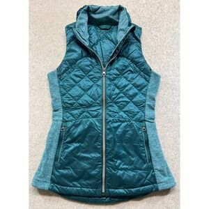 Lululemon Womens Puffer Vest Blue Own For A Run Full Zip Sleeveless 4